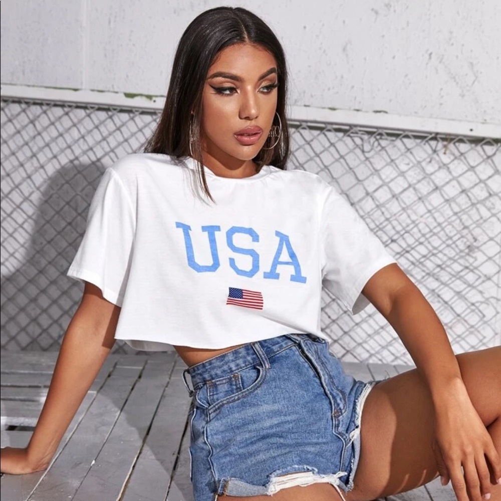 USA Crop Top